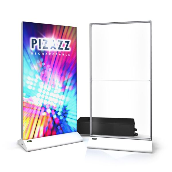 PIZAZZ® Rechargeable Battery Powered LED Lightbox Display Thumbnail